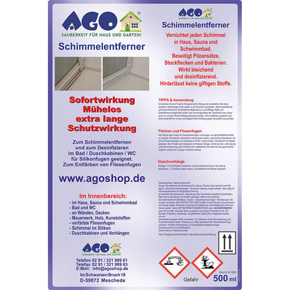 AGO Schimmelentferner Set - Starter 9 Teile