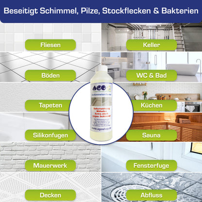 AGO Schimmelentferner Set - Starter 9 Teile
