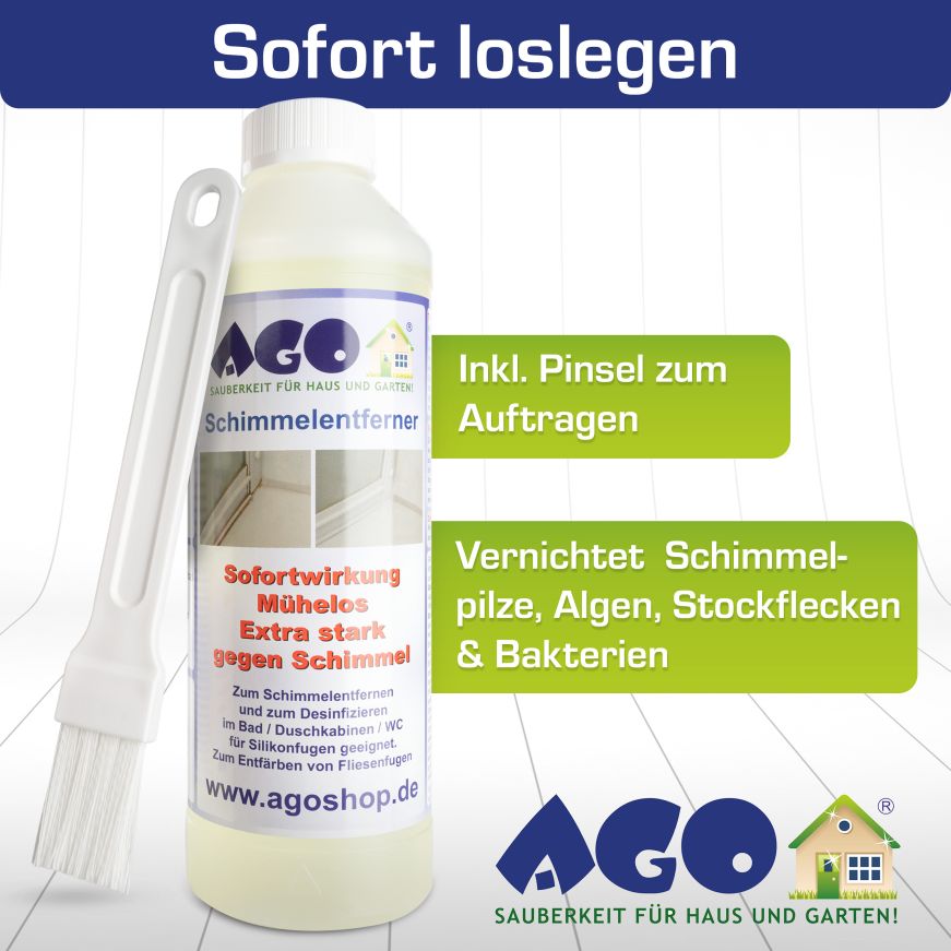 AGO Schimmelentferner Set - Starter 9 Teile