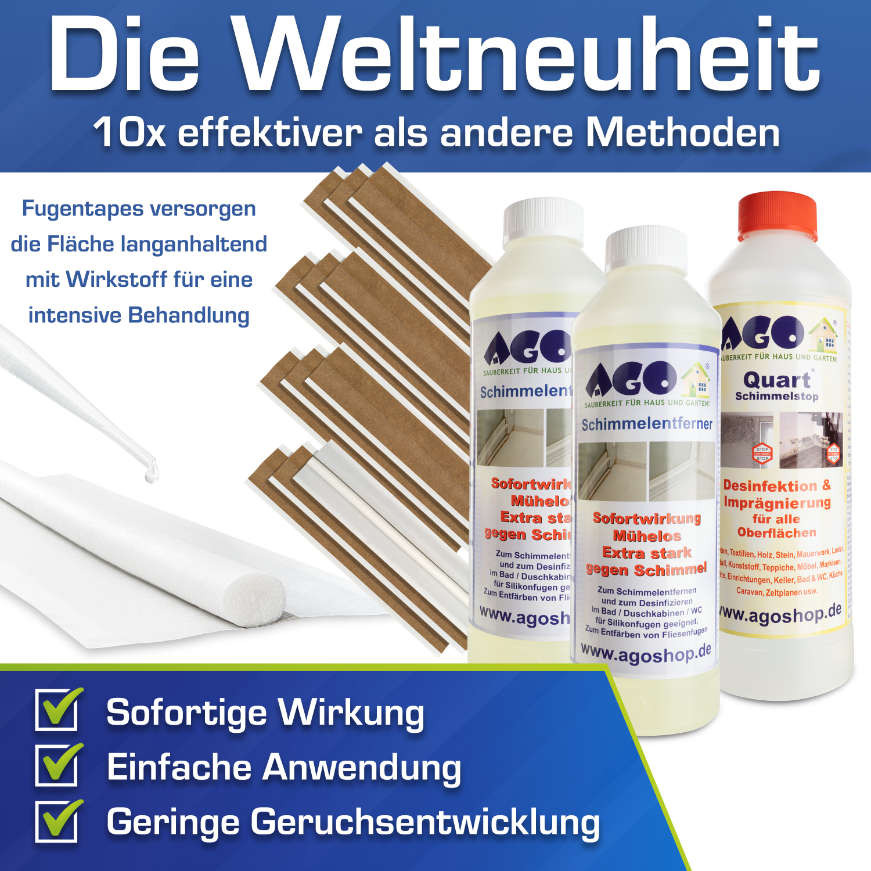 AGO Schimmelentferner Set - Starter 9 Teile